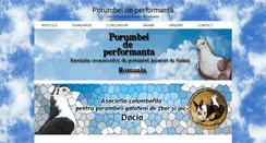 Desktop Screenshot of porumbeideperformanta.ro