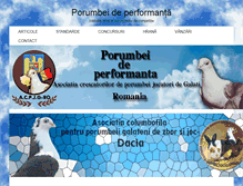 Tablet Screenshot of porumbeideperformanta.ro